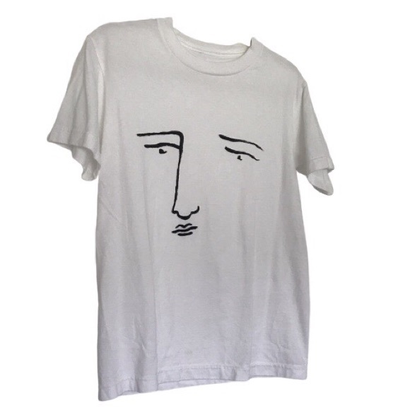 Tops - BFGF Artist Face T-shirt White Tee Classic Small S